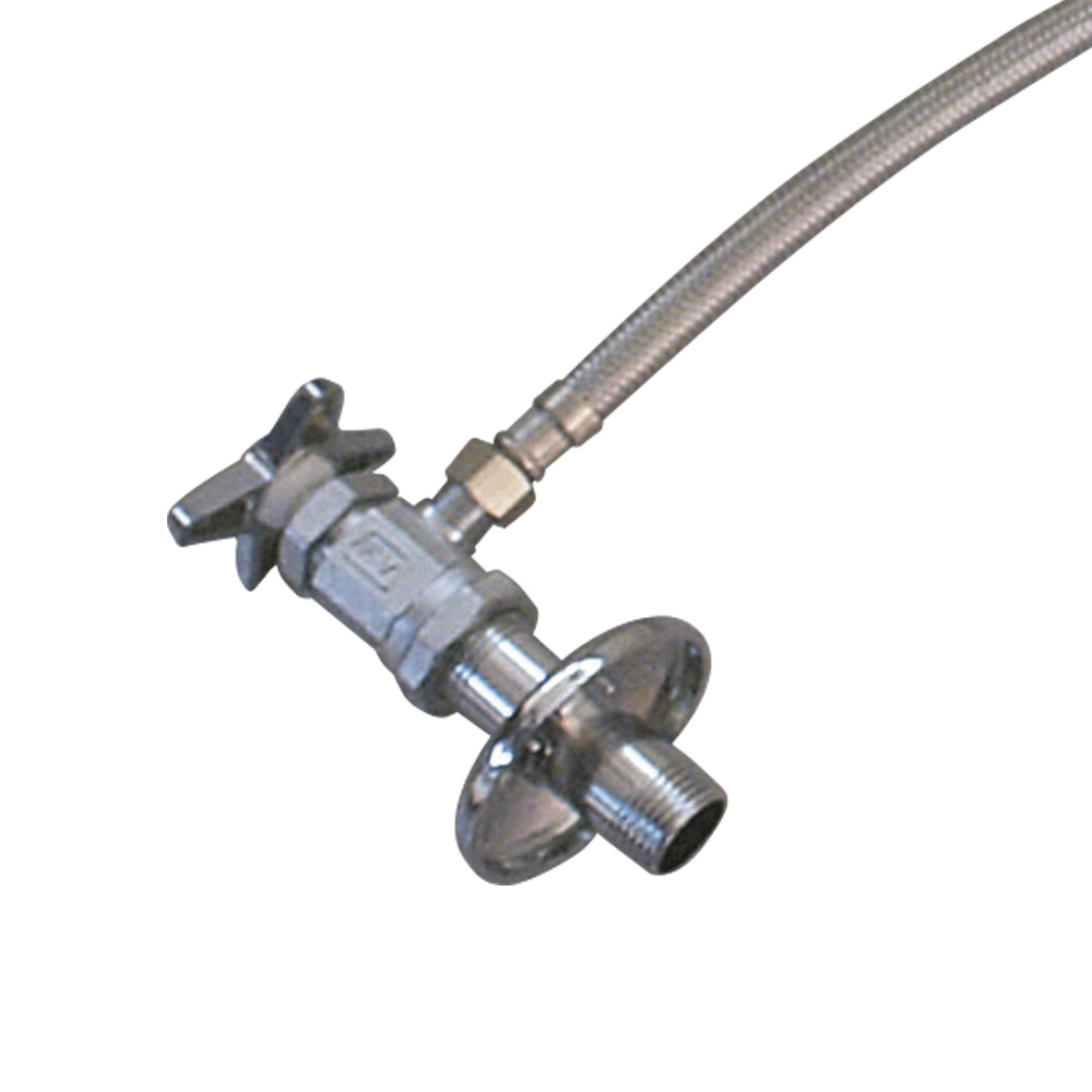 JUEGO ANGULAR LAVAMANOS MANGUERA 40 CM